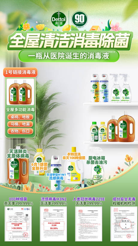 源文件下载【全屋清洁除菌直播间海报】编号：89010031408421176