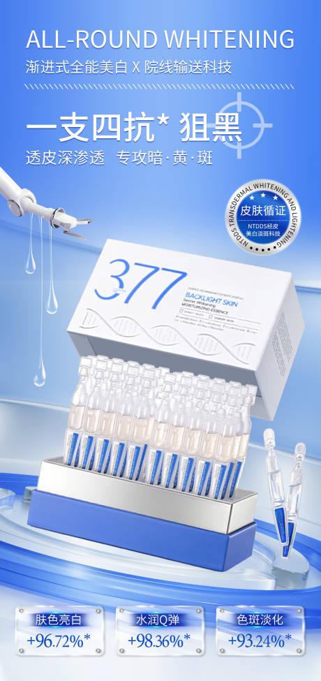 医美精华液产品海报.