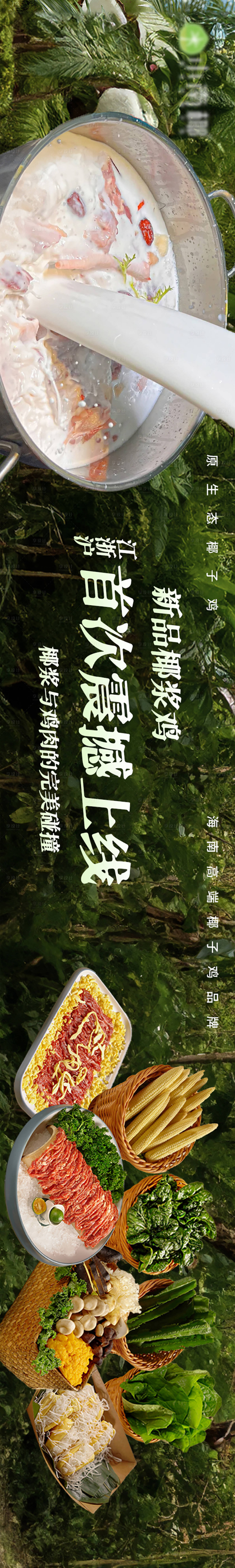 源文件下载【餐饮大众椰子鸡五连图】编号：97490031490817874