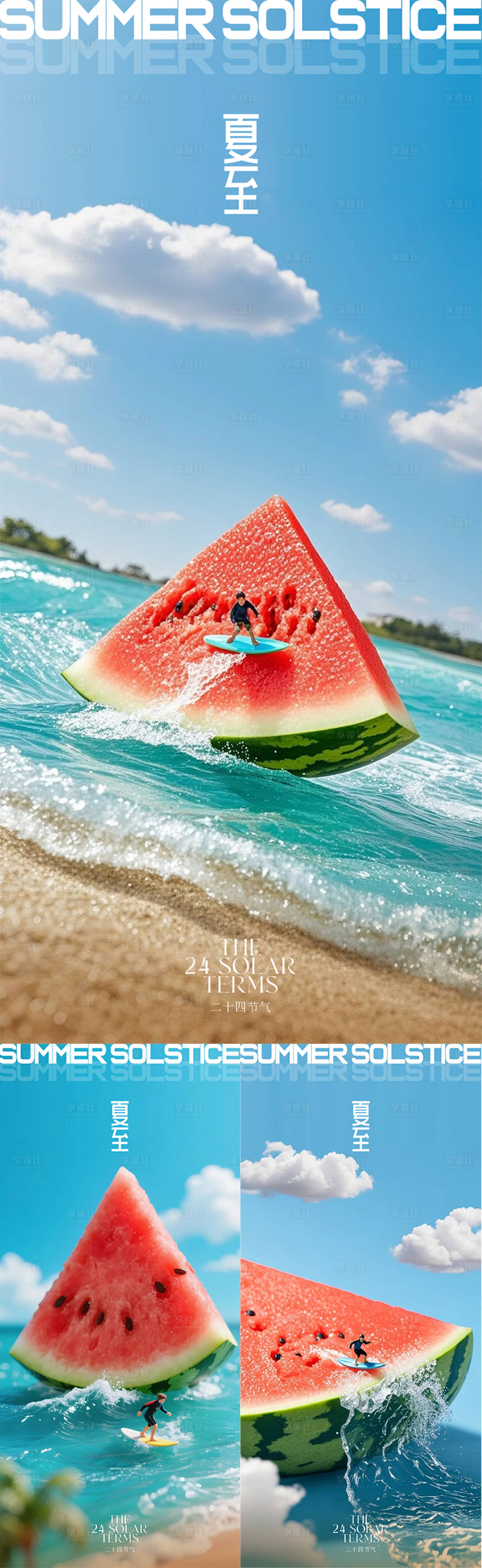 源文件下載【夏至節氣移動端海報】編號：60760031371342035