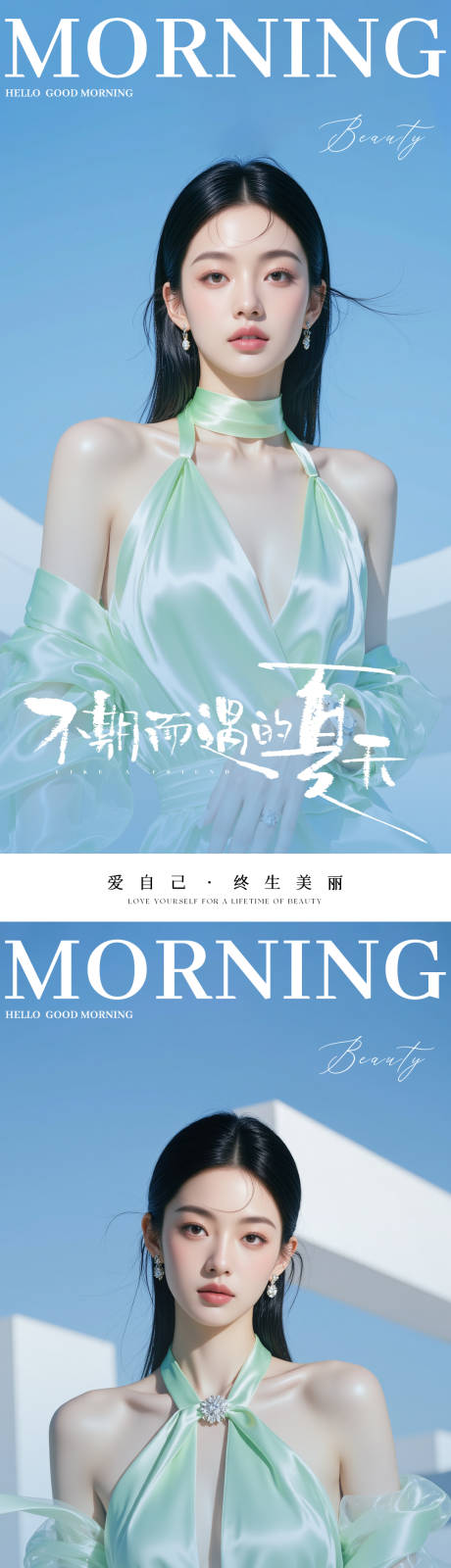 源文件下载【医美早安日签海报】编号：15100031126584284