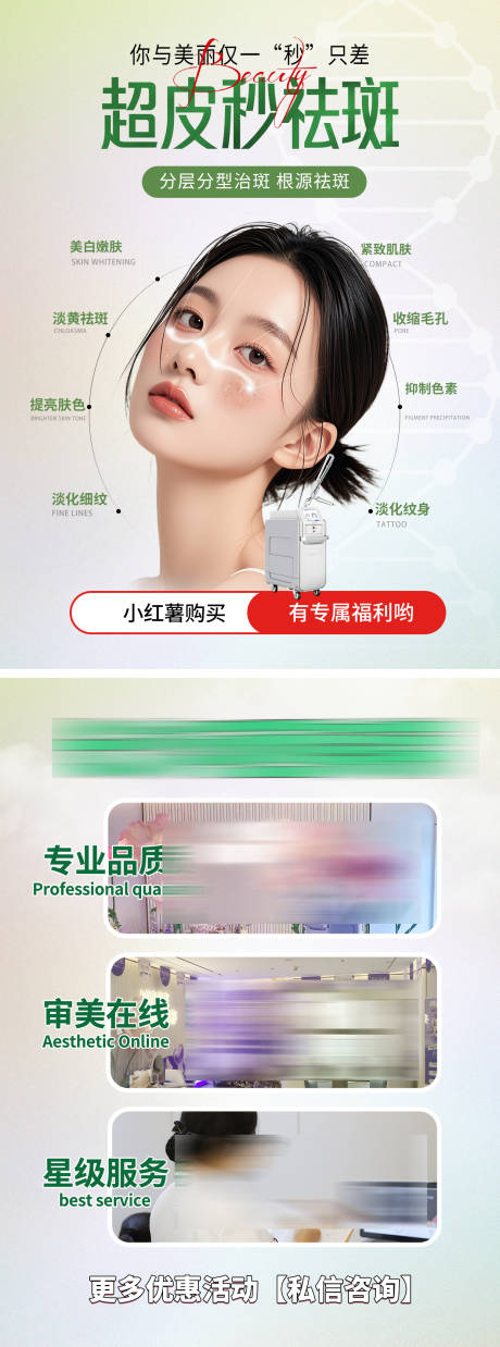 源文件下载【享设计】搜索编号：21600031116912913【超皮秒祛斑系列海报】