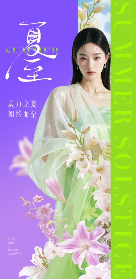 源文件下载【医美夏至朋友圈海报】编号：10150031335779264