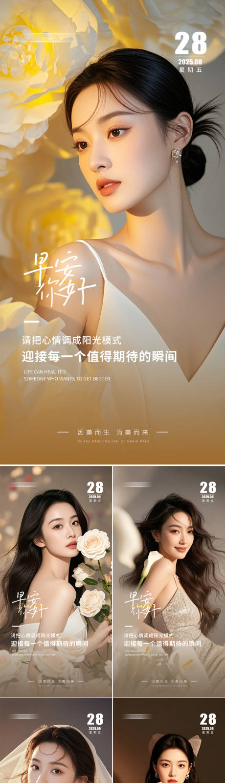源文件下载【享设计】搜索编号：77570031672017770【早安人物日签海报】