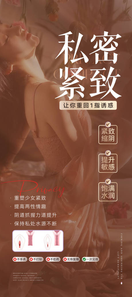 源文件下载【私密紧致医美海报】编号：59760031626667026