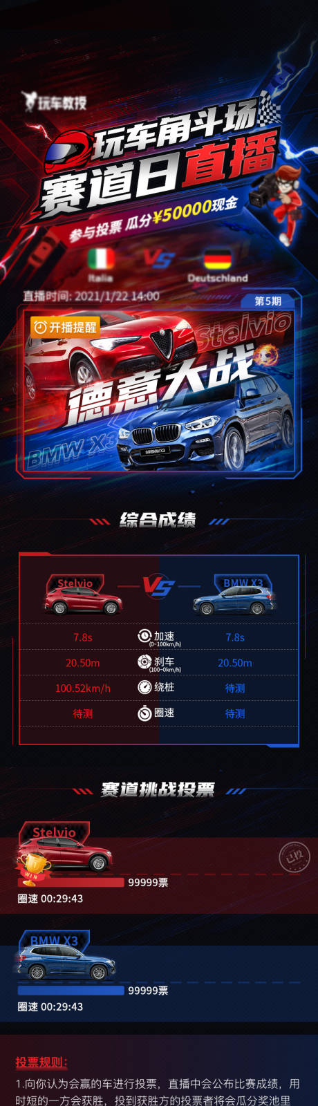 源文件下载【汽车赛道日直播活动海报长图】编号：87660031463394203