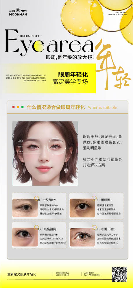 源文件下载【医美眼周年轻化海报】编号：22340031486054299