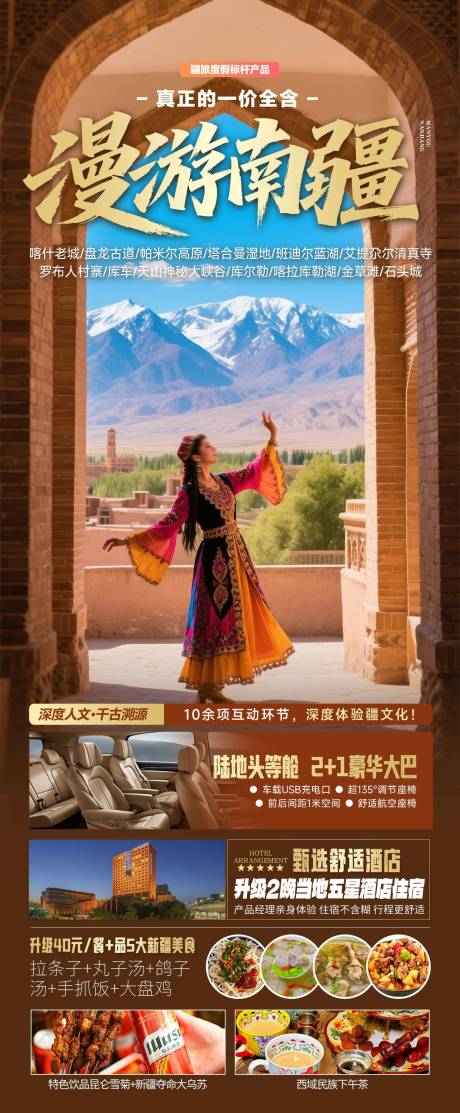 源文件下载【漫游南疆旅游海报】编号：24690031120998567