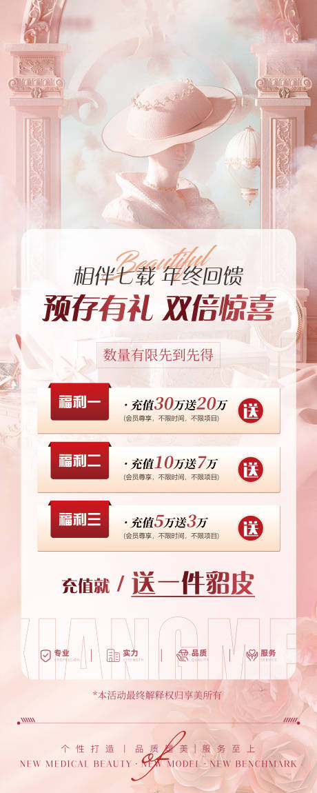 源文件下载【医美充值送礼易拉宝】编号：11800031376878331