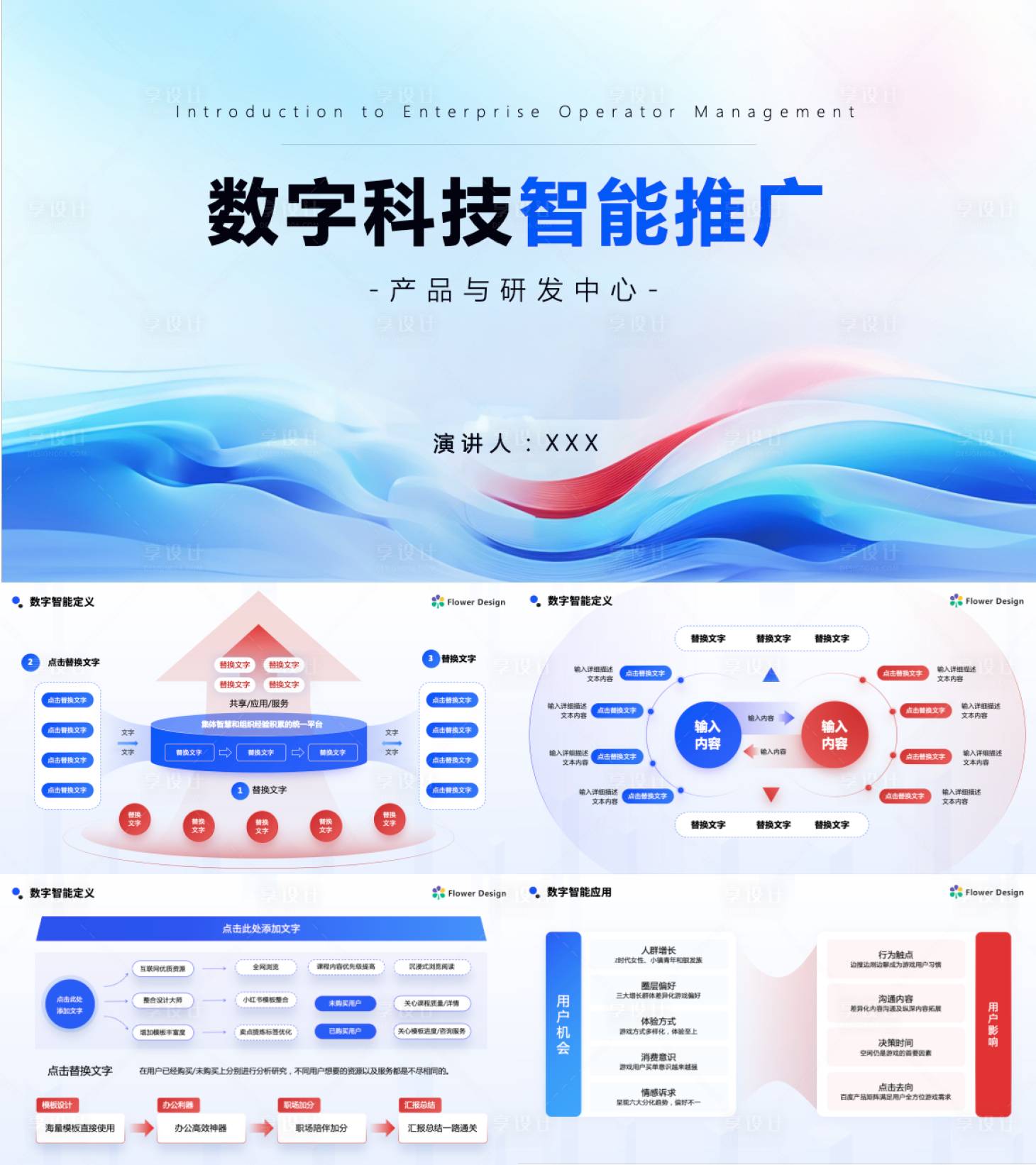 源文件下载【享设计】搜索编号：40170031254544807【企业数字科技智能推广PPT】