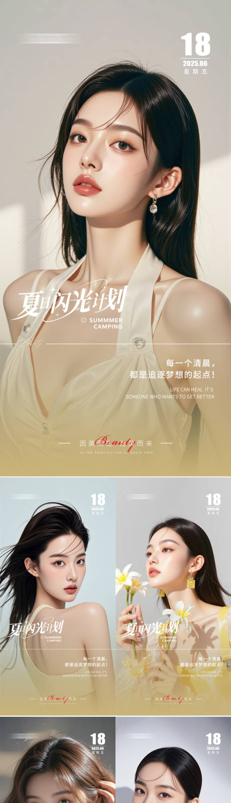 源文件下载【美业早安日签海报】编号：34830031261932900