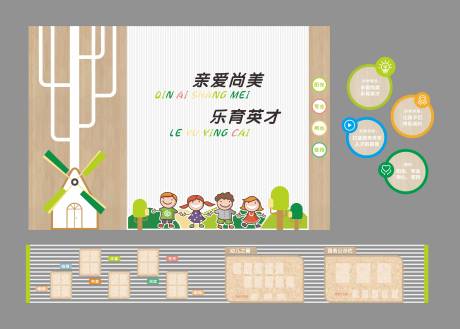 源文件下载【享设计】搜索编号：24830031671459336【幼儿园形象墙文化墙】