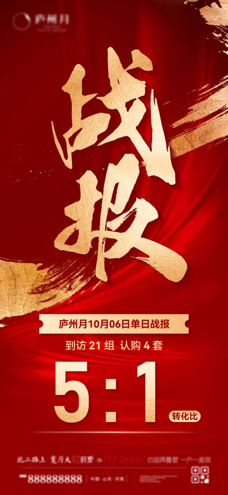 源文件下載【享設計】搜索編號：55850031429996577【戰報海報】