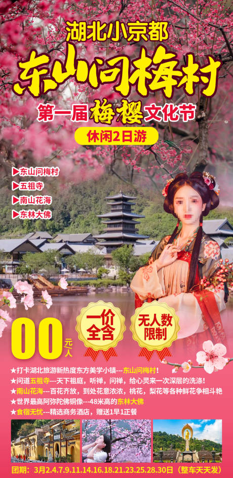 湖北小京都东山问梅村