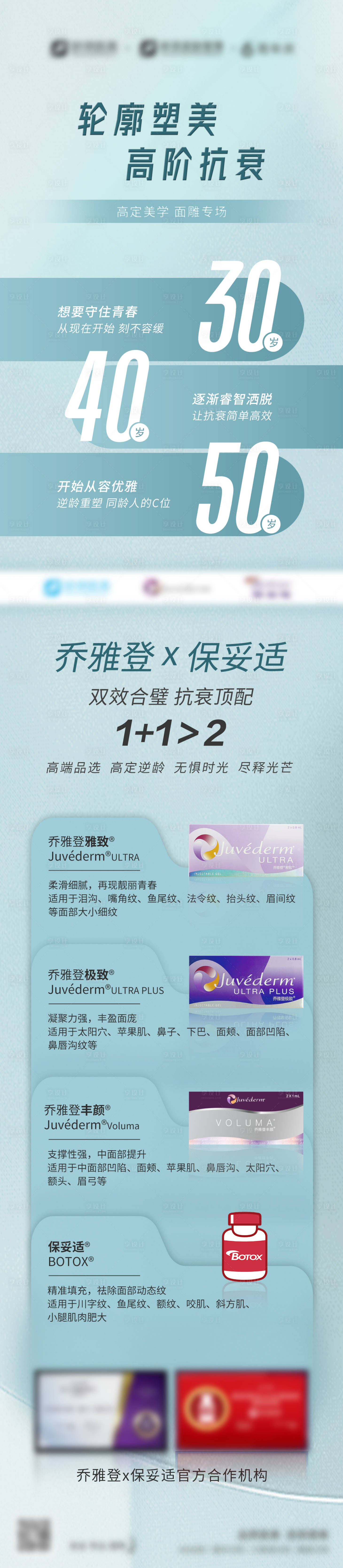 源文件下載【享設計】搜索編號：89010031216539950【醫美產品功效長圖海報】
