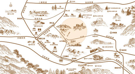 源文件下載【風景插畫地圖】編號：20470031464006403