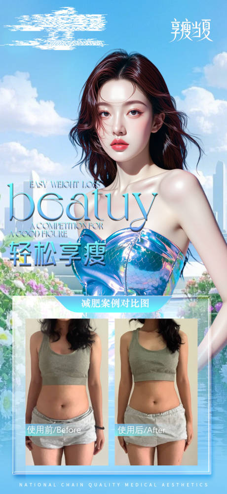 源文件下載【享設(shè)計(jì)】搜索編號(hào)：44670031176911820【減肥案例對(duì)比海報(bào)】