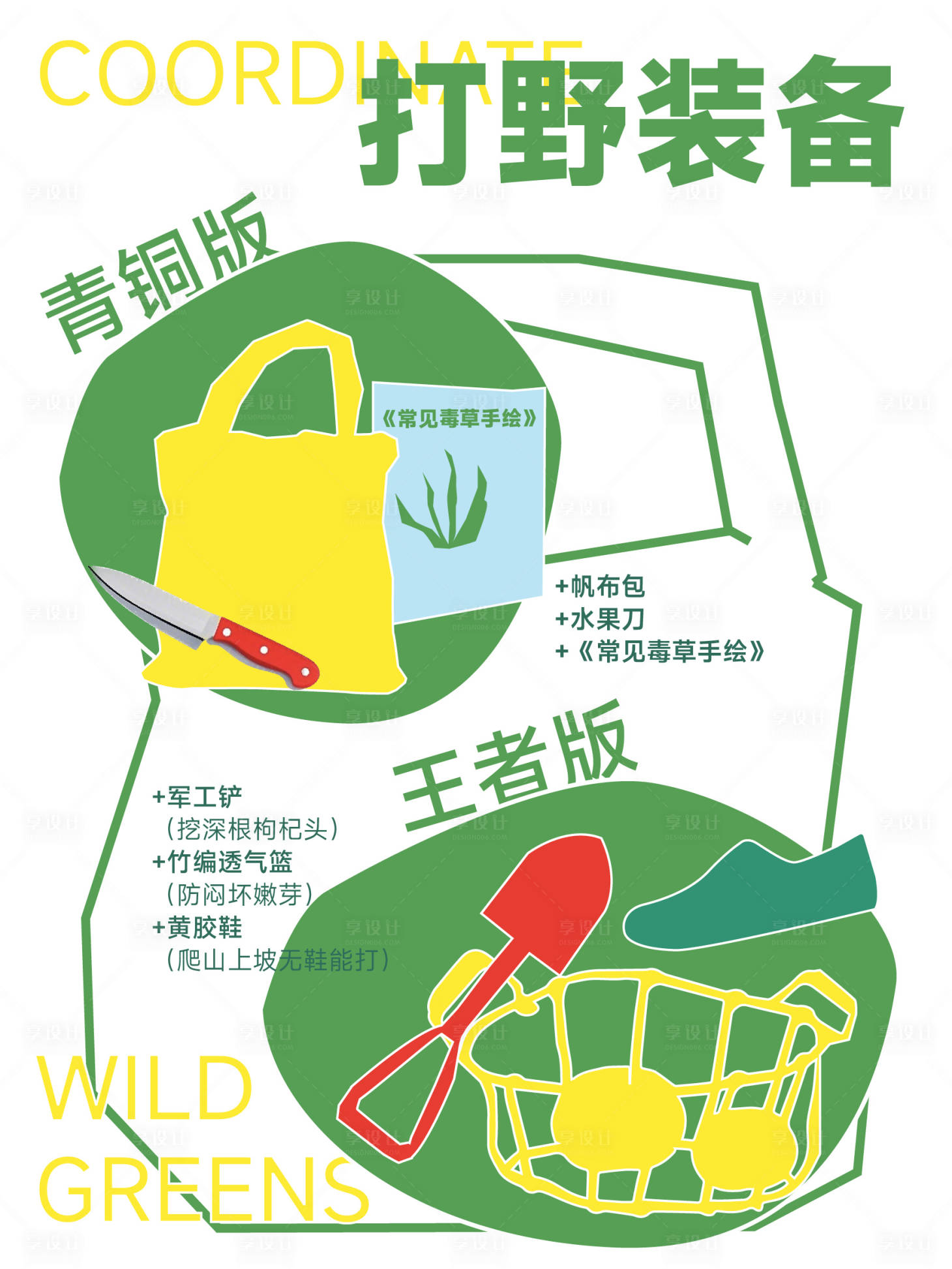源文件下載【享設(shè)計】搜索編號：56340031336524032【戶外野菜集市插畫海報】