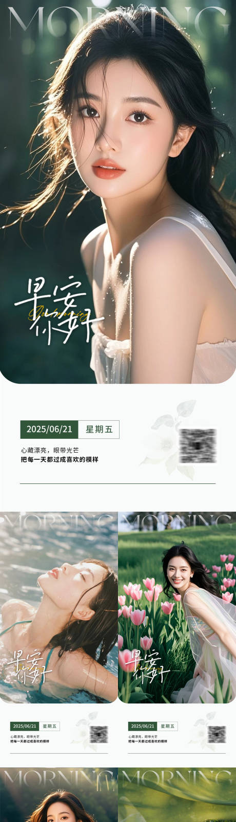 源文件下載【享設計】搜索編號：50670031230232800【美業早安日簽海報】
