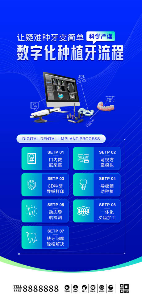 源文件下載【口腔門診種牙流程海報】編號：62780031306055554