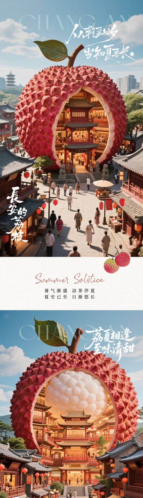 源文件下载【夏至夏季荔枝海报 】编号：91330031618866883