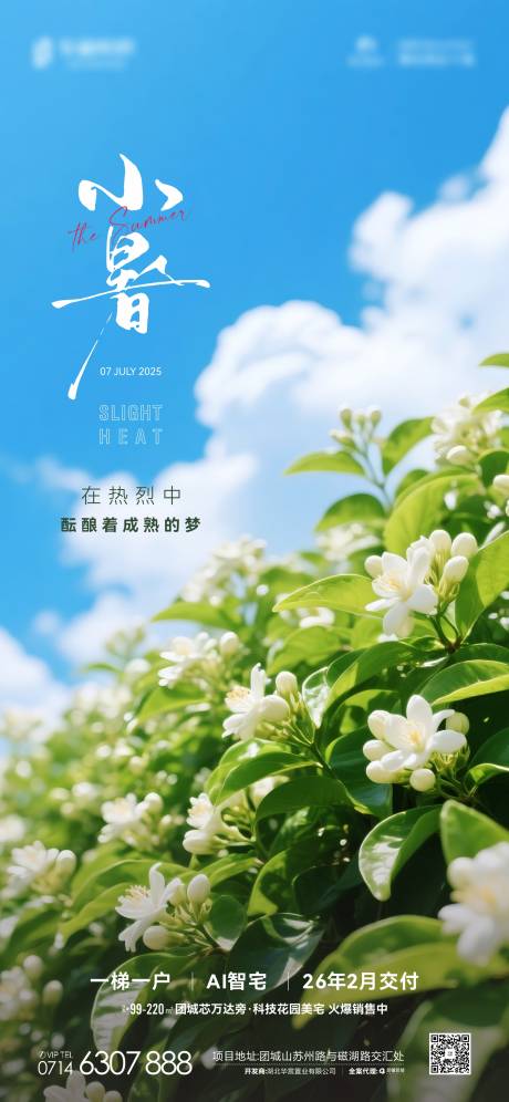 源文件下载【享设计】搜索编号：11510031662786666【地产节气小暑海报】
