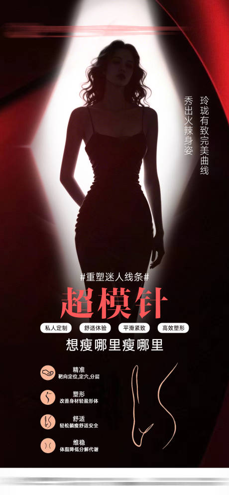医美超模针海报
