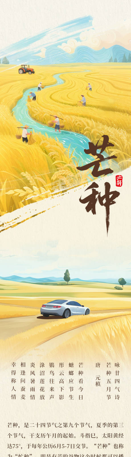源文件下载【芒种习俗节气海报长图】编号：49330031139545260
