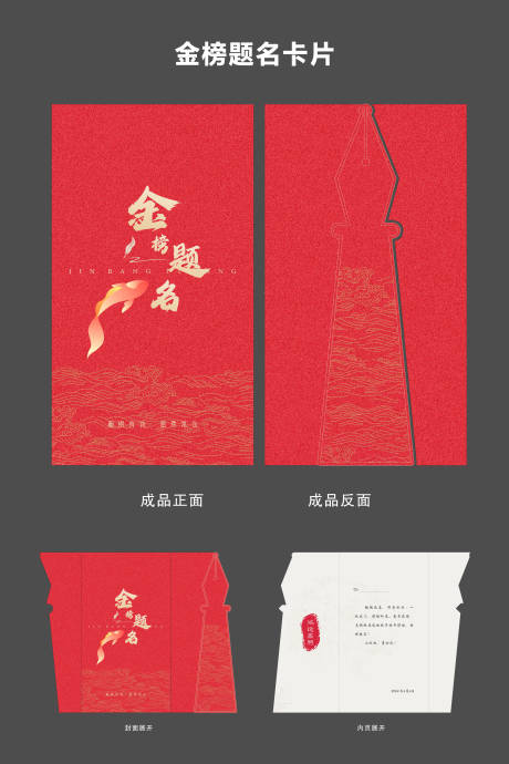 源文件下载【金榜题名贺卡】编号：81870031112546834