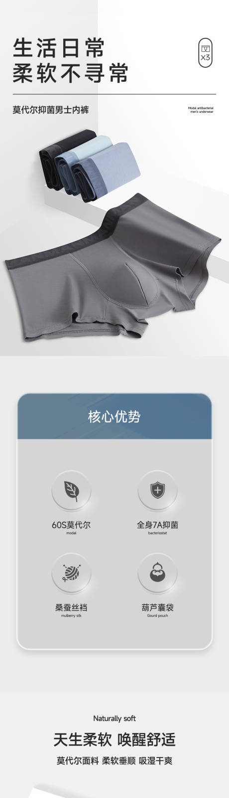 源文件下載【男士莫代爾內(nèi)褲詳情頁】編號：37290031308989047