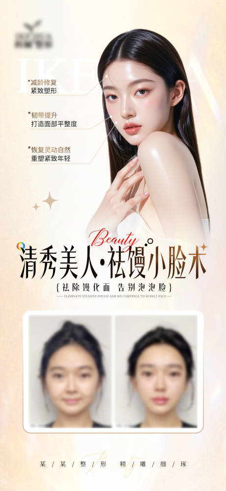 源文件下载【浅金色祛馒化案例浅色高级宣传海报】编号：99060031186578580