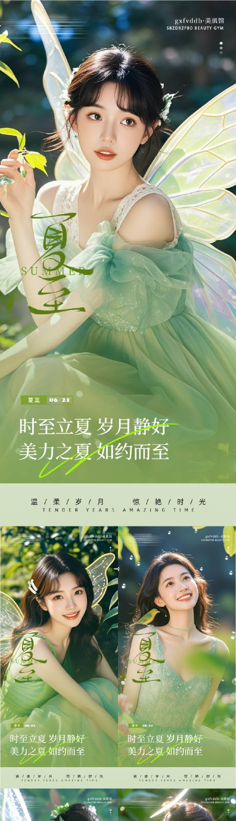 源文件下载【夏至人物系列海报】编号：84580031365918104