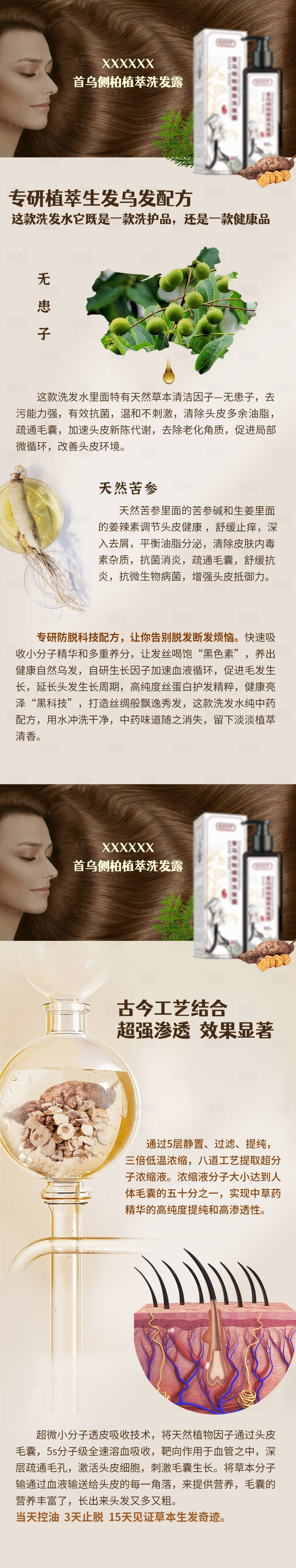 源文件下載【享設計】搜索編號：61030031172072083【洗發露功效成分海報】