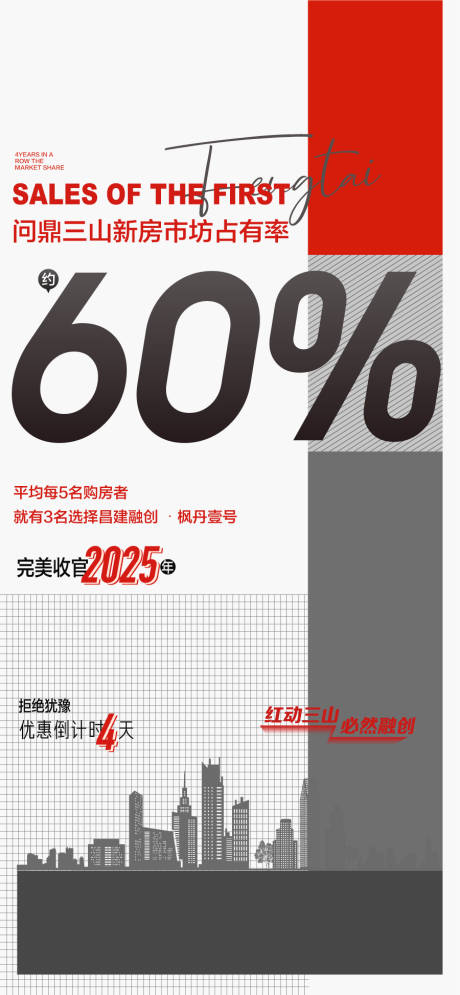源文件下载【地产市场占有率成交热销人气海报】编号：76600031475519683