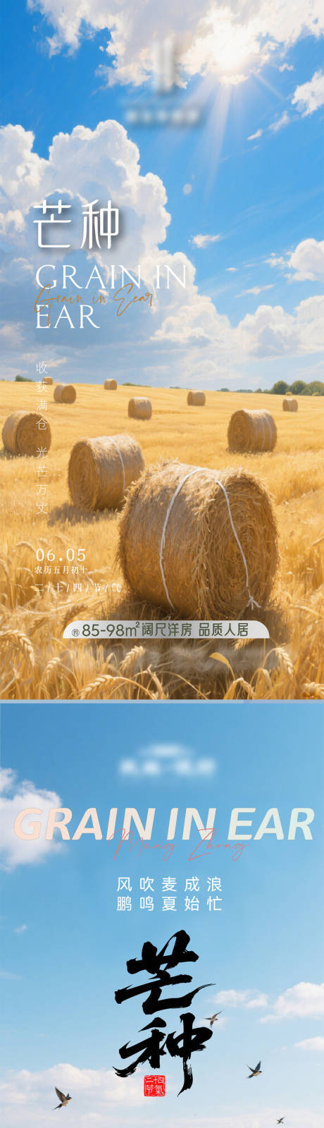 源文件下載【享設計】搜索編號：44240031134375261【二十四節氣夏季芒種節氣海報】