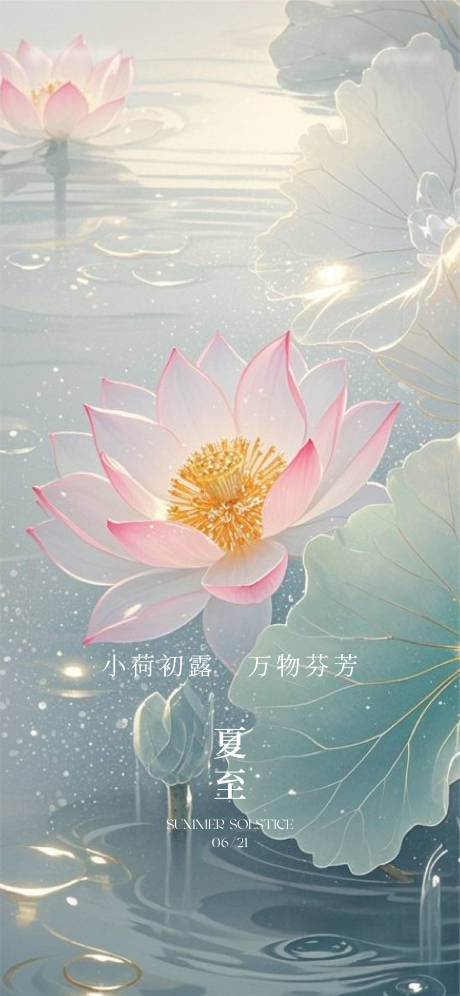 源文件下载【夏至节气海报】编号：95880031461279546