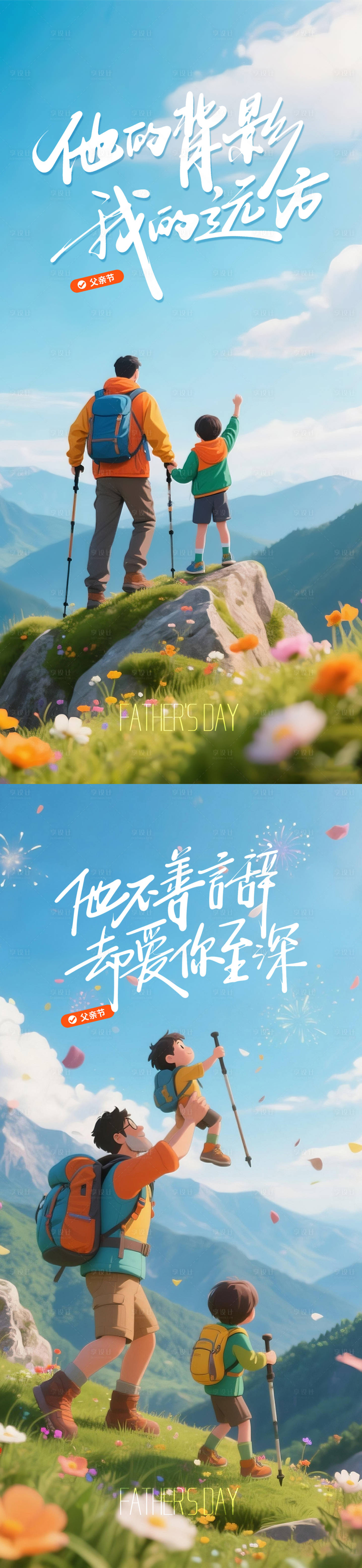 源文件下载【父亲节节日C4D海报】编号：64870031278432911