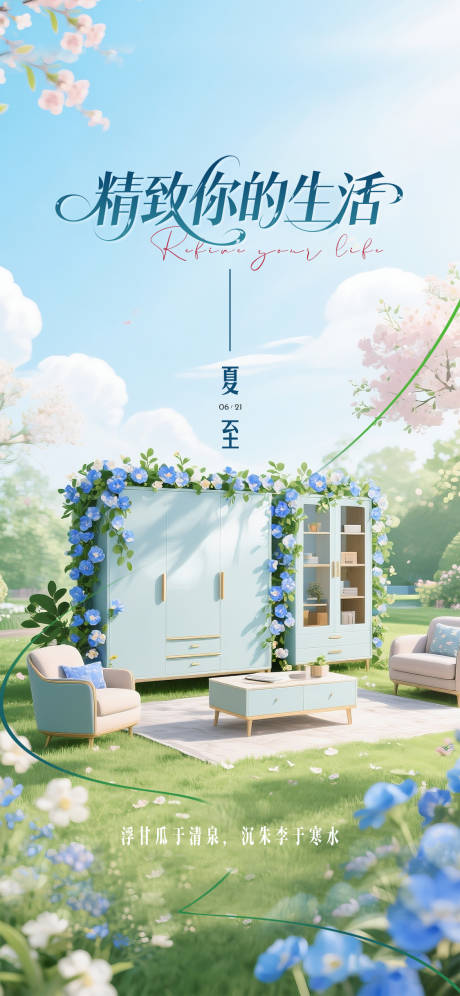 源文件下载【夏至海报】编号：19800031444381382