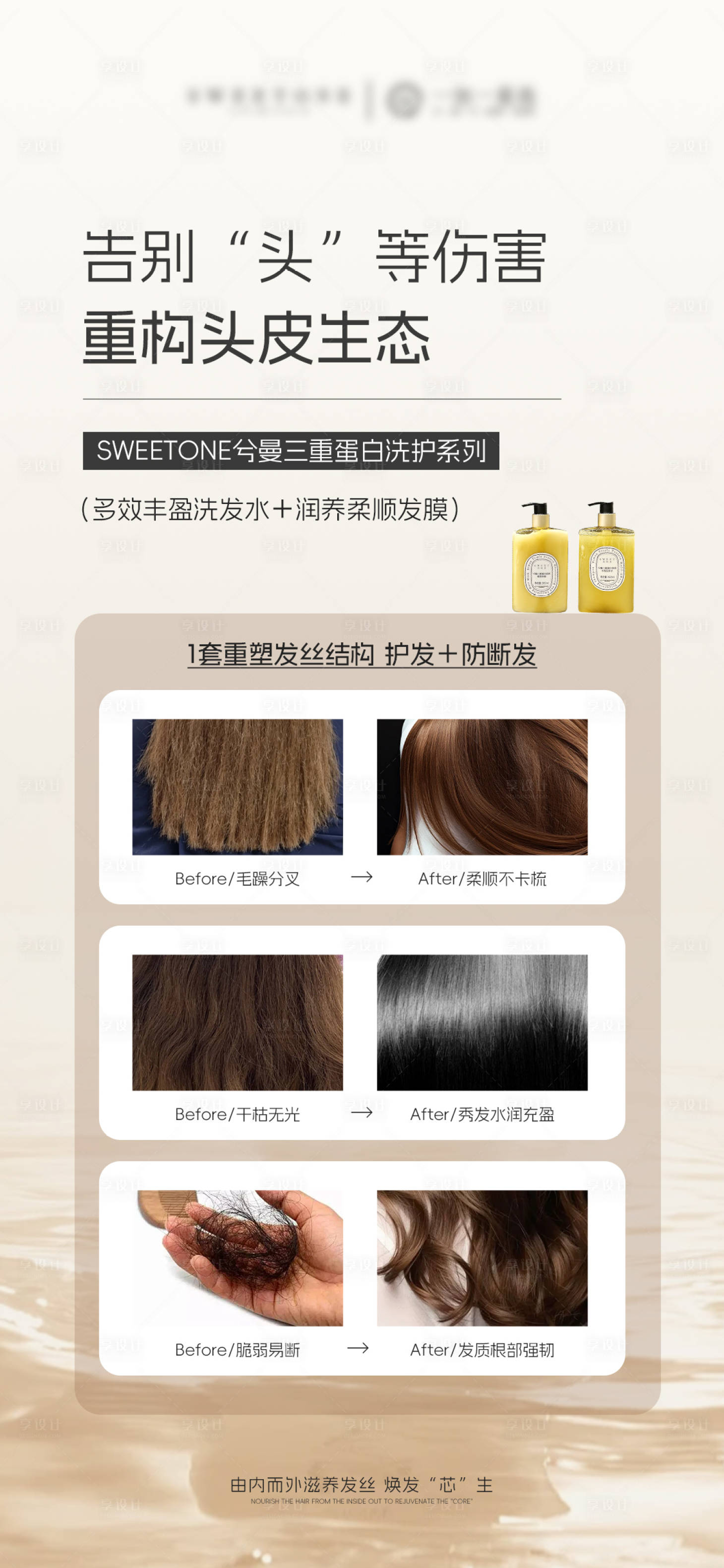 源文件下載【享設(shè)計(jì)】搜索編號(hào)：81240031588181021【洗護(hù)洗發(fā)水產(chǎn)品海報(bào)】