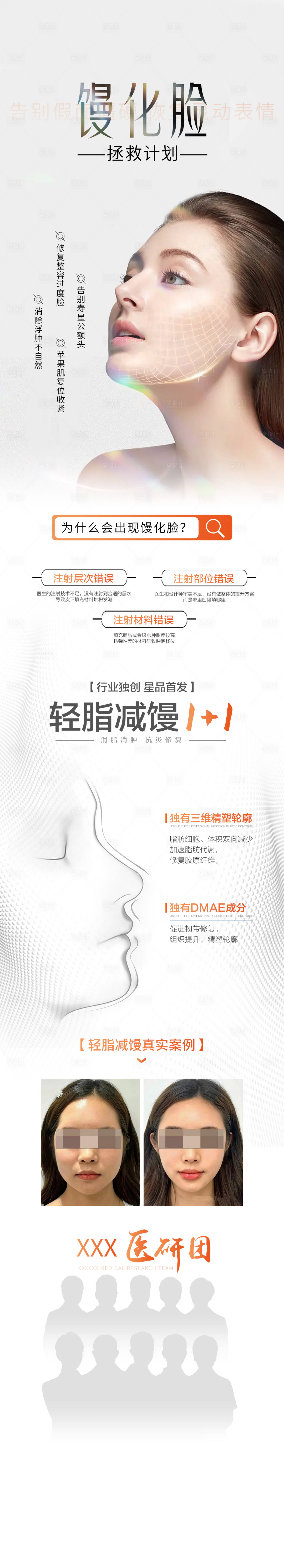 源文件下載【享設(shè)計】搜索編號：22030031257688895【饅化臉修復科普海報】