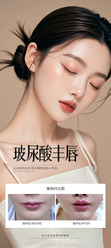 源文件下载【玻尿酸丰唇海报】编号：88870031645087796