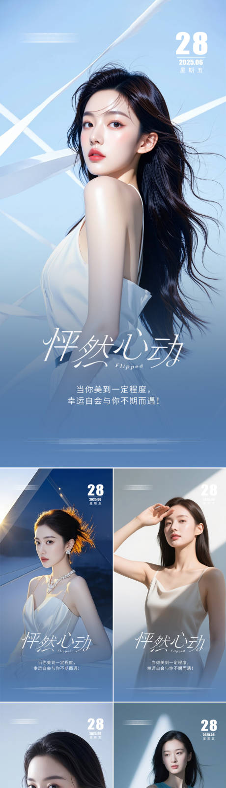 源文件下载【享设计】搜索编号：35780031501577264【美业早安人物海报】