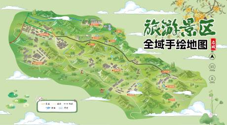 源文件下载【旅游景区手绘地图】编号：93950031297072093