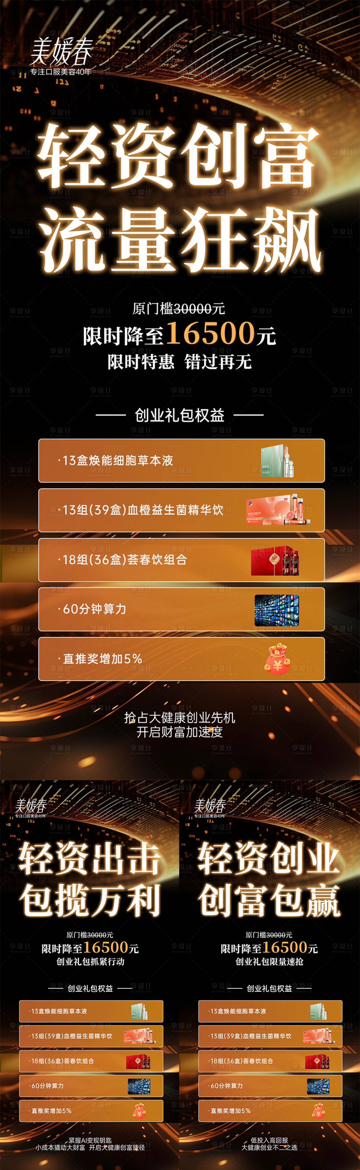 源文件下載【享設計】搜索編號：87470031340855952【會議招商造勢系列海報】