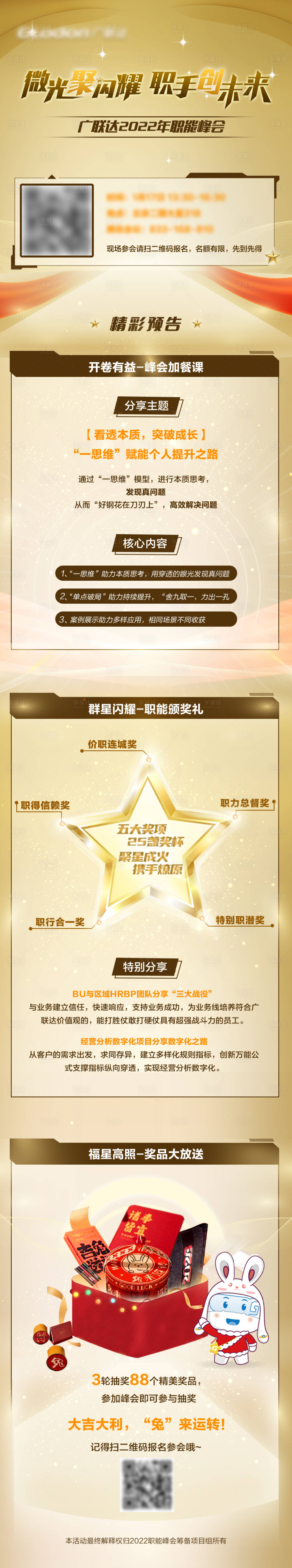 源文件下载【享设计】搜索编号：95180031121441157【职能峰会海报长图】