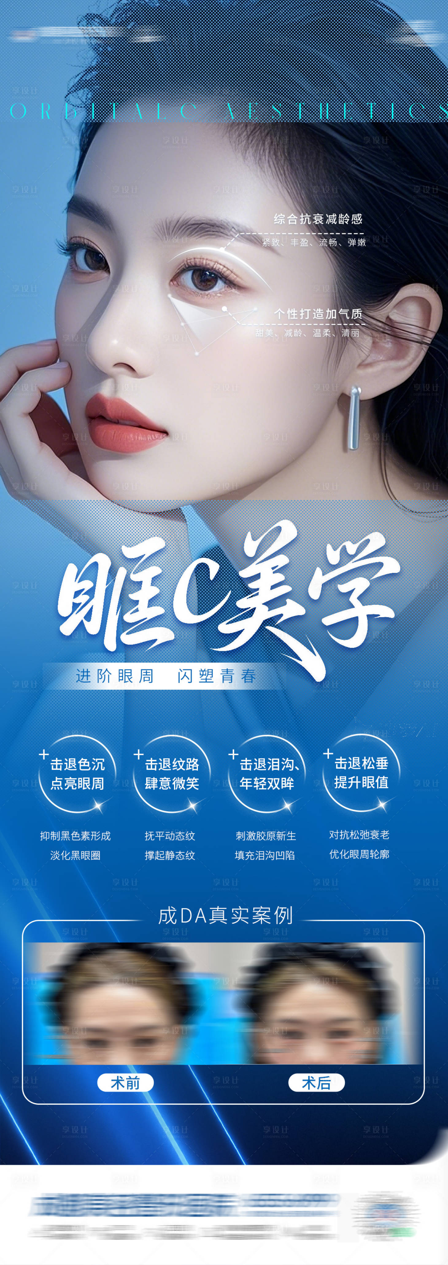 源文件下载【医美眼周抗衰案例海报】编号：88590031223732153