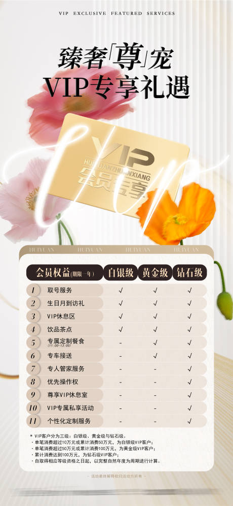 VIP会员权益海报
