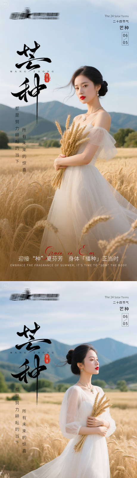 源文件下载【医美私密美业芒种节气海报】编号：91350031116555889