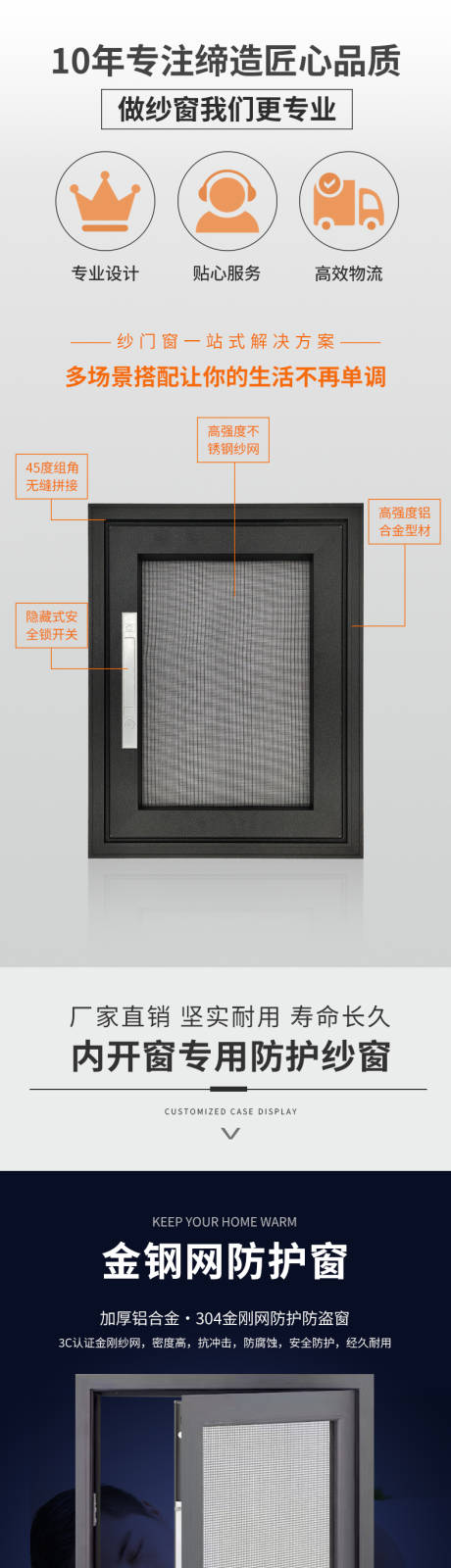 源文件下载【金刚网防护纱窗电商详情页】编号：65480031206558447