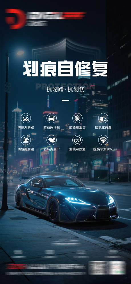 源文件下载【汽车隐形车衣海报】编号：48320031428475612